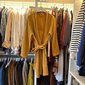 Mustard Yellow Women's Robe